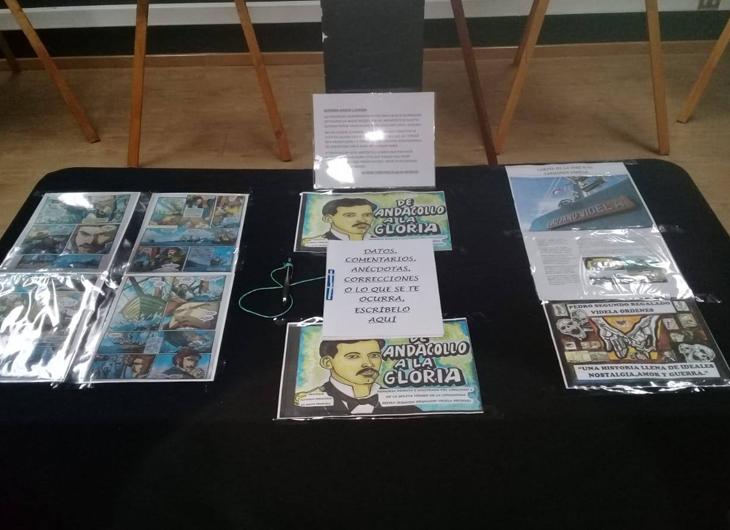 exposición de cómic en la Casa del Encuentro Ciudadano de Andacollo