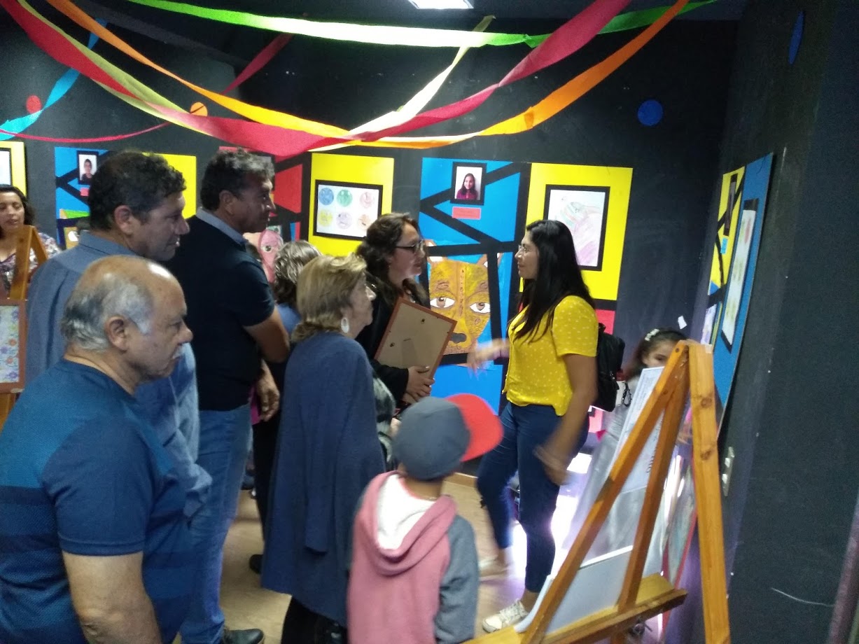 Alumnos del Taller de Ilustración de la Escuela de Talentos de Andacollo inaugura exposición